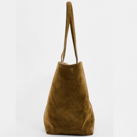 Suede Brand New Zara Bag with Pouch.Premium Collection. 100% cow leather (Suede) - Picture 11 of 16